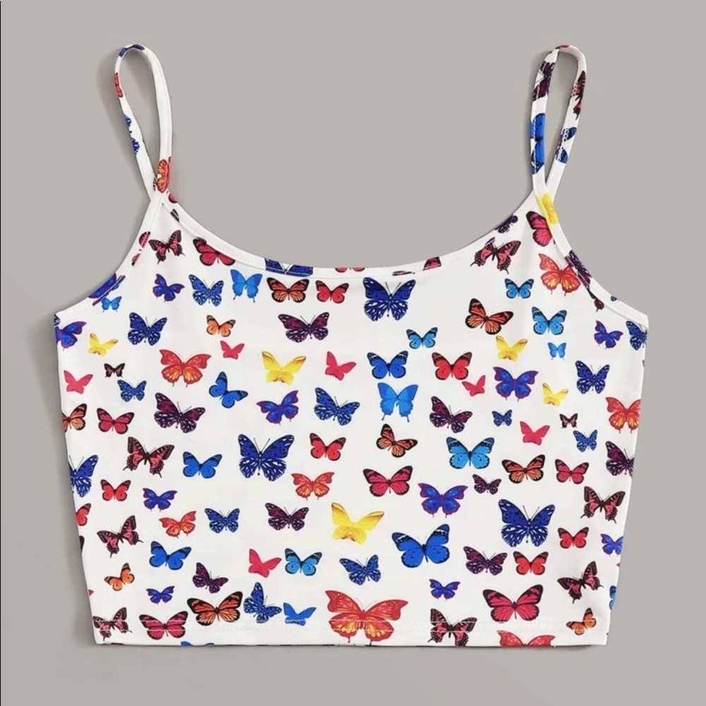 Butterfly Crop Cami Top